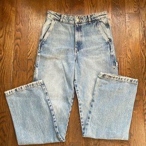 Zara CARGO jeans denim stretch size 4 (26/27)